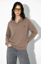 Imprevu | Nola Knit Trui Khaki Beige