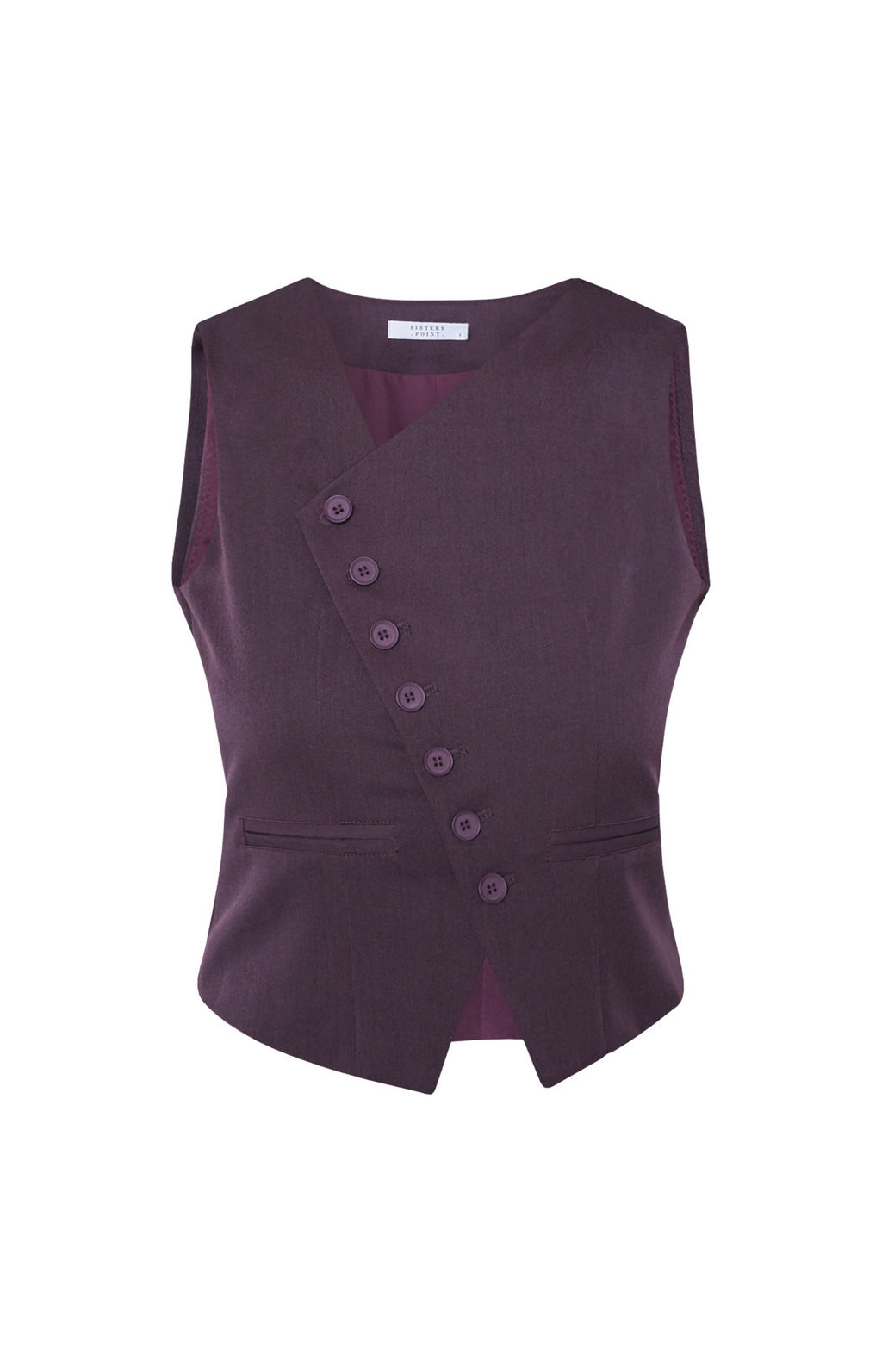 Sisters Point | GATA Gilet Dark Bordeaux