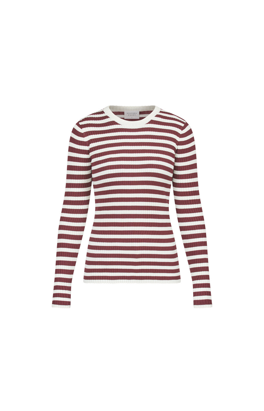 Sisters Point | Huga Shirt Deep Bordeaux/Cream