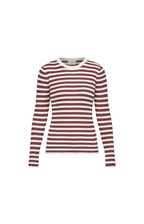 Sisters Point | Huga Shirt Deep Bordeaux/Cream