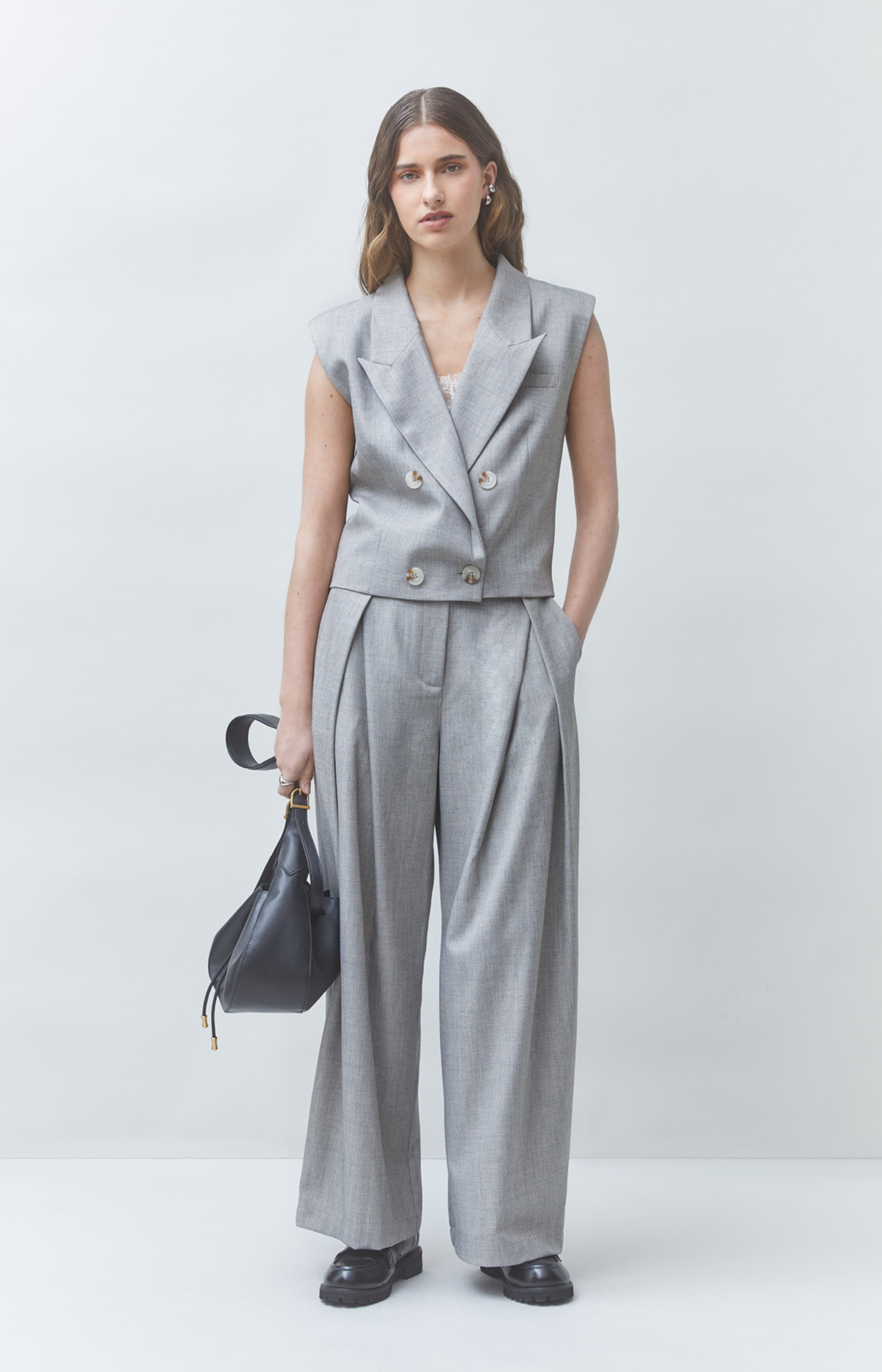 Suncoo | Jeezgc Pantalon Gris Clair