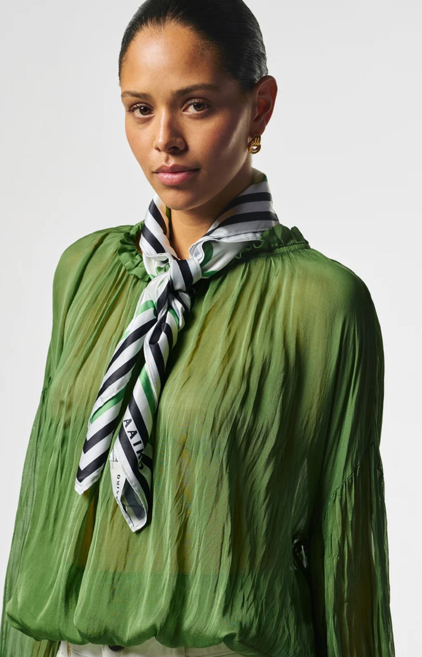 Aaiko | Scarf Teak Green