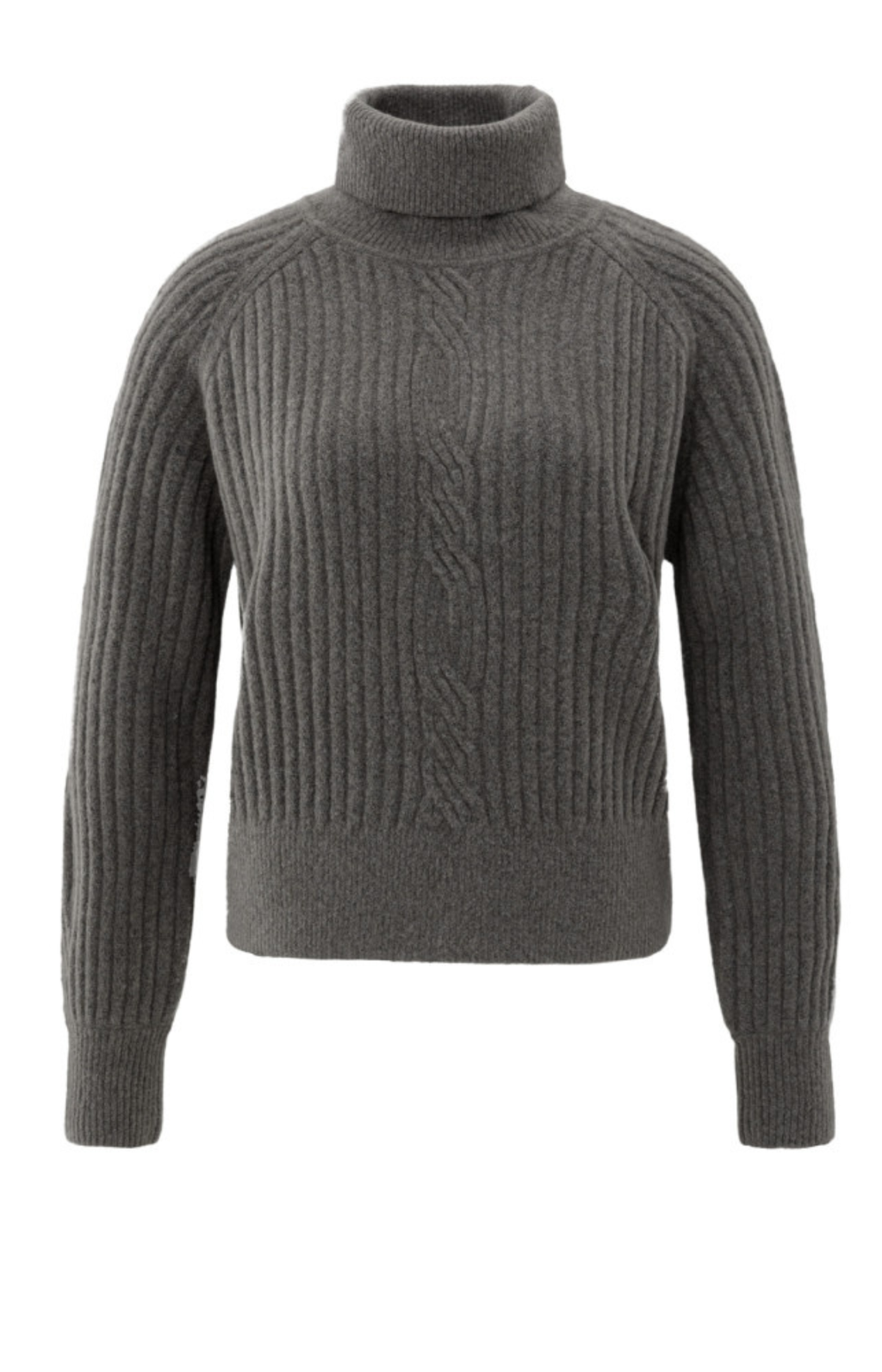 YAYA | Geribbelde Coltrui Grijs