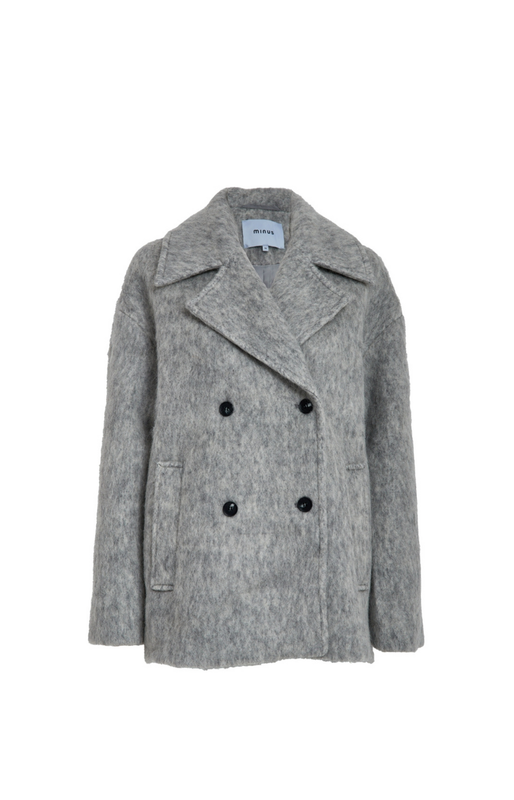 Minus | Clover Short coat Light Grey Melange