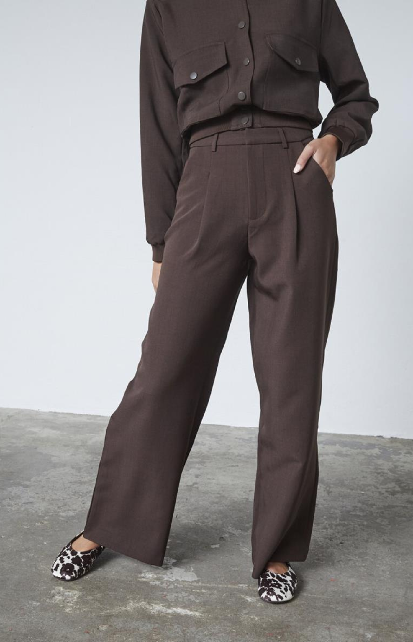 Sisters Point | Pantalon Great Dark Chocolate