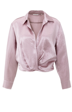 YAYA | Blouse Satijn Lichtroze