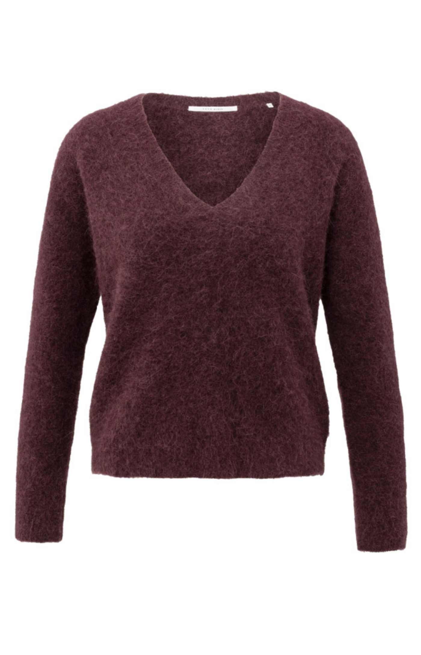 YAYA | V-Neck Sweater Bordeaux