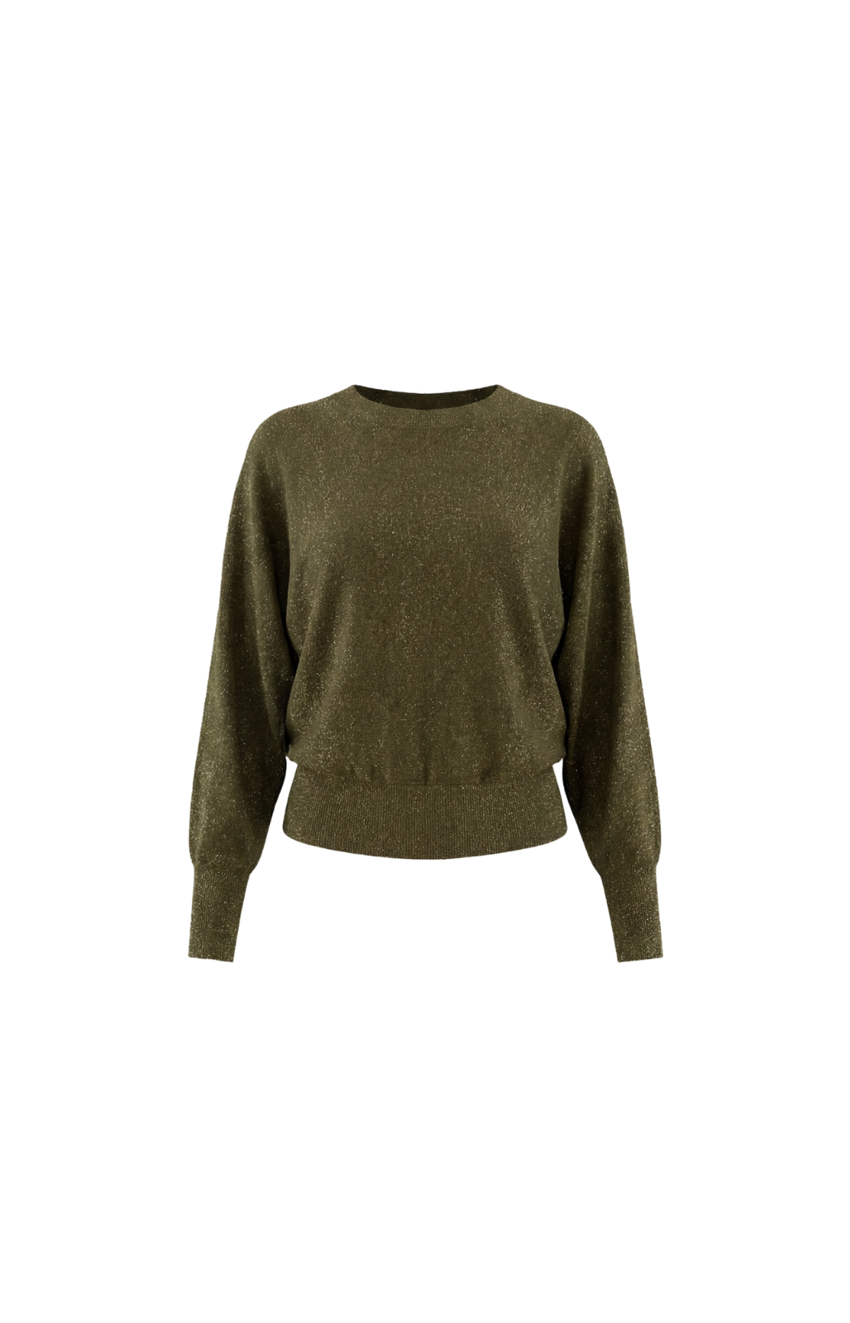 Minus | Dana Metallic Bat Sleeve Pullover Beach Green Metallic