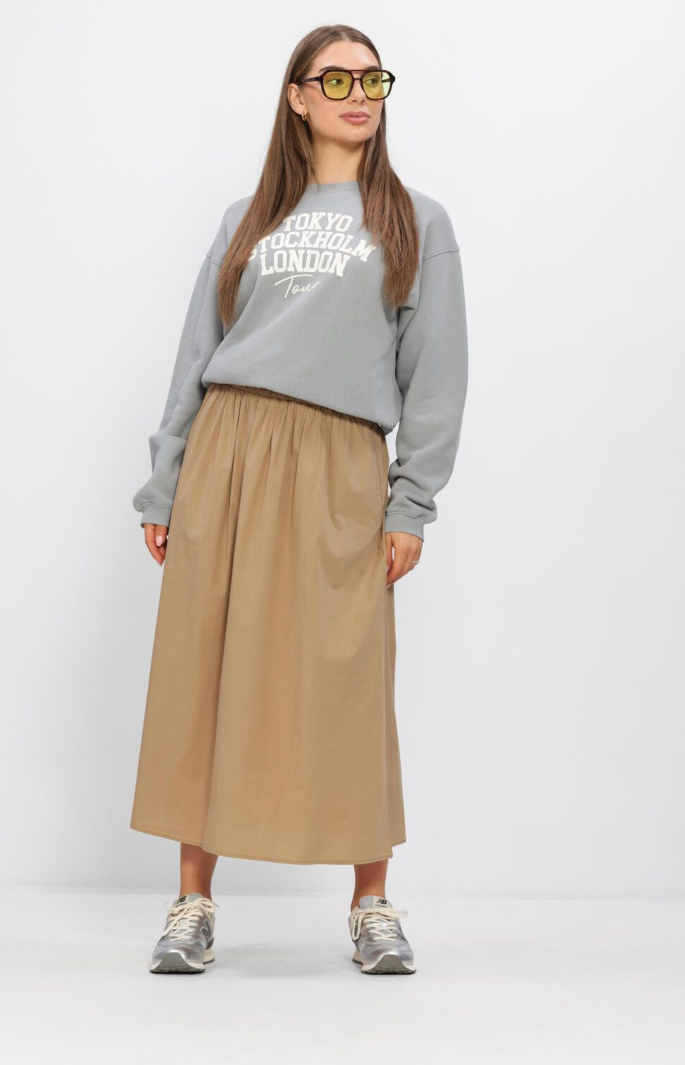 Penn & Ink N.Y | Maxirok Skirt Camel