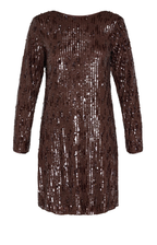 Sisters Point | Paillet Jurk Bruin - GAVEA