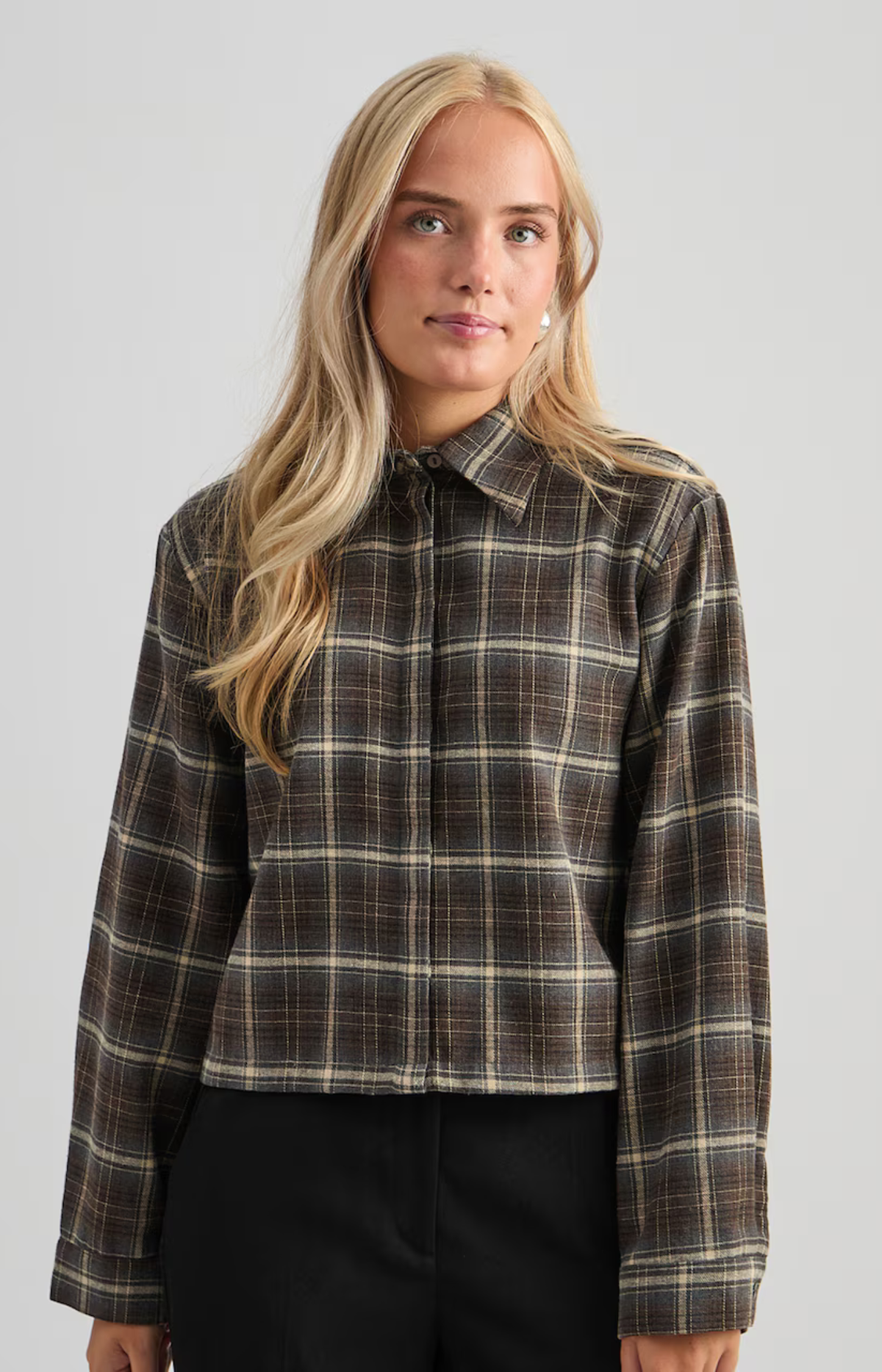 Minus | Regine Shirt Tiramisu Checked