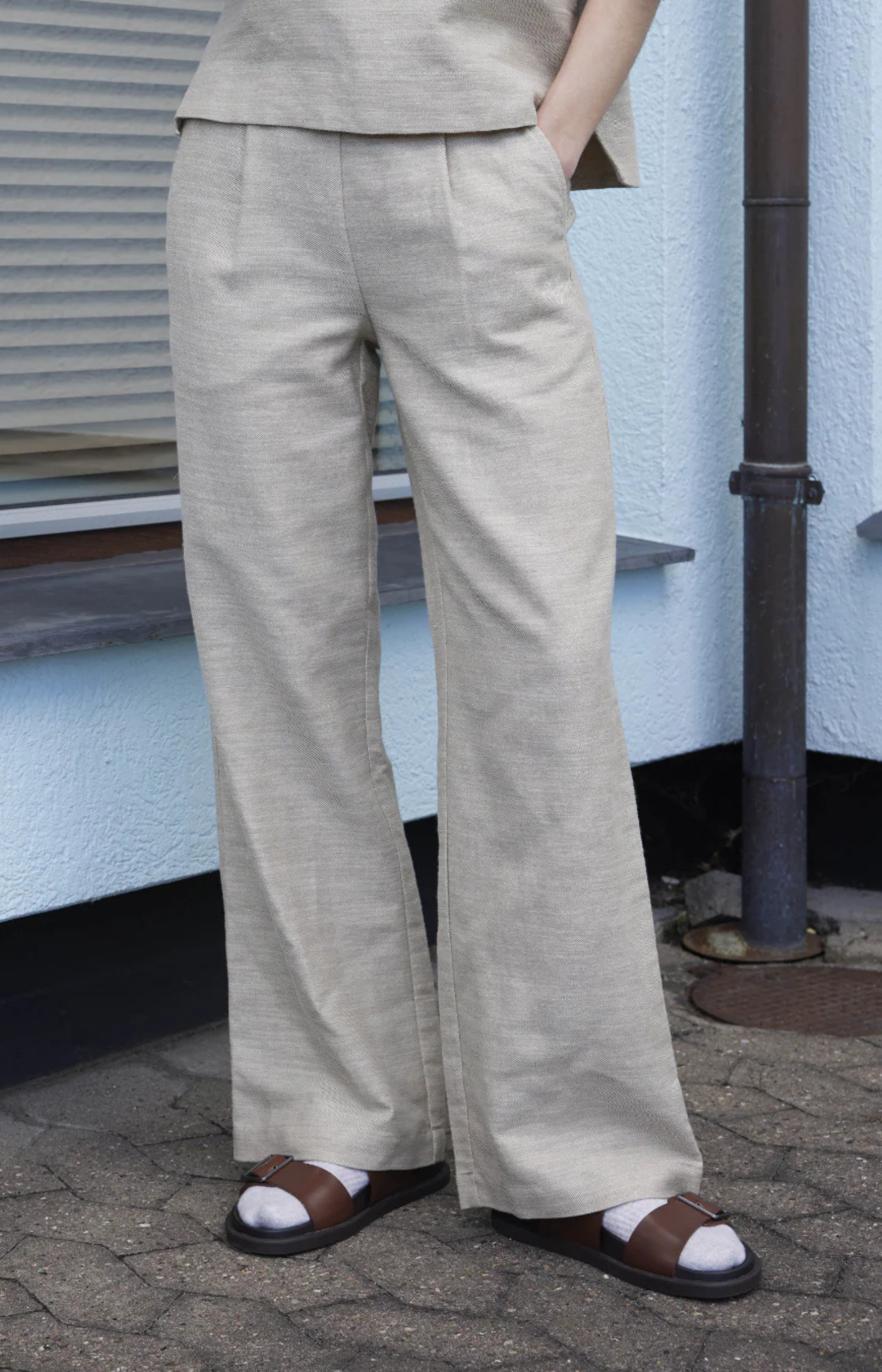 Esme Studios | ESKaya Pants Brownie Mélange