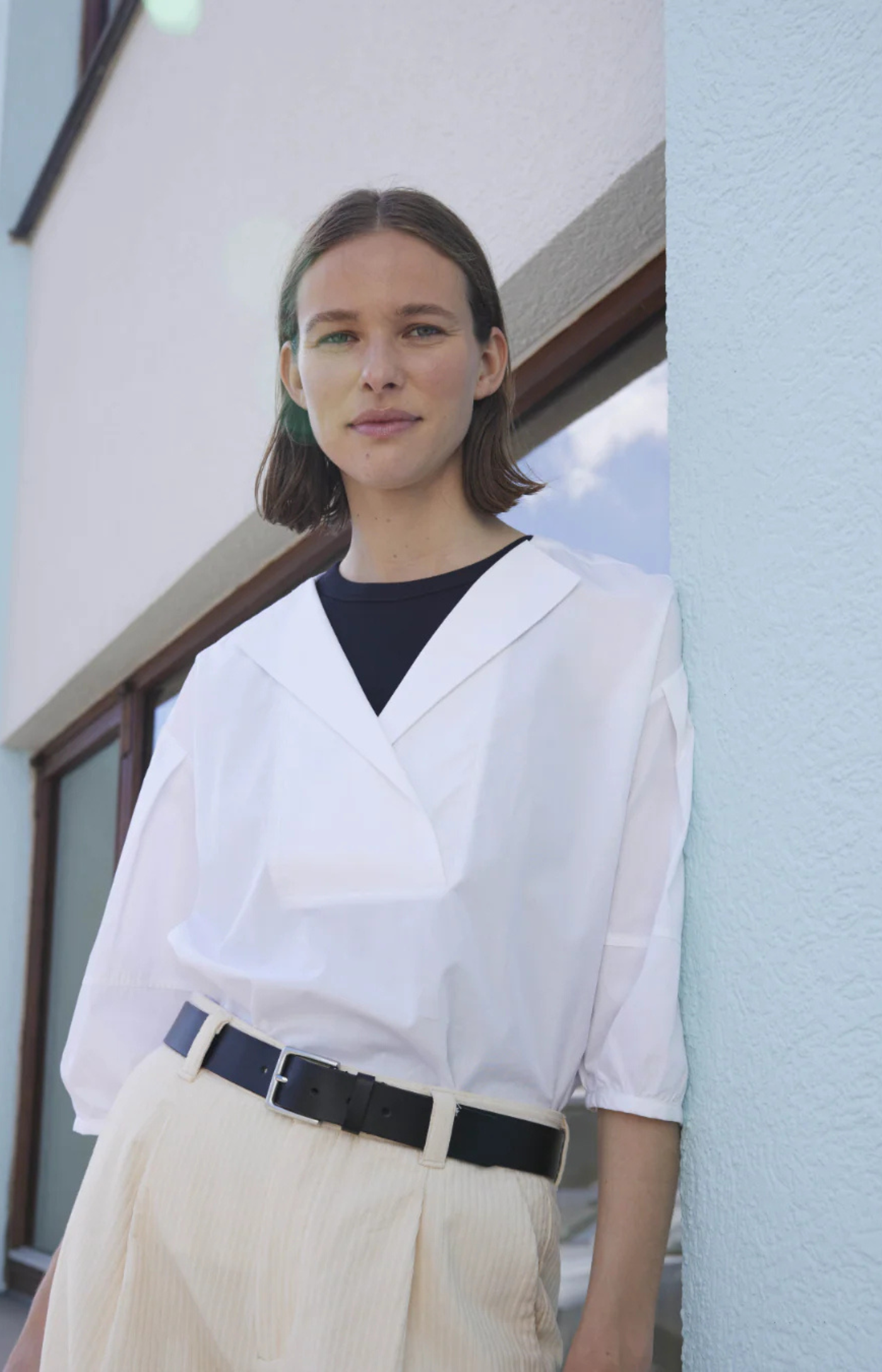 Esme Studios | ESCoral Blouse White