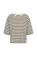 Esme Studios | ESSigne Boxy T Shirt Stripe Gots Pristine Stripe