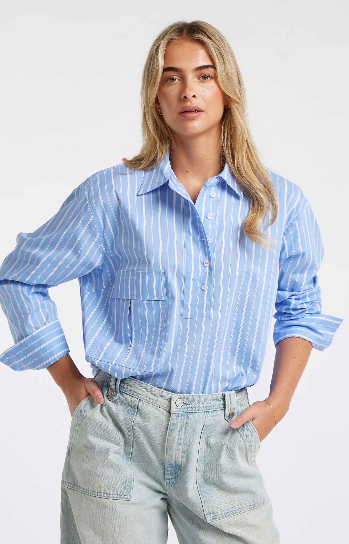 Circle of Trust | Aya Blouse Silver Lake Blue