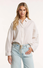 Circle of Trust | Elena Blouse Safari Tan