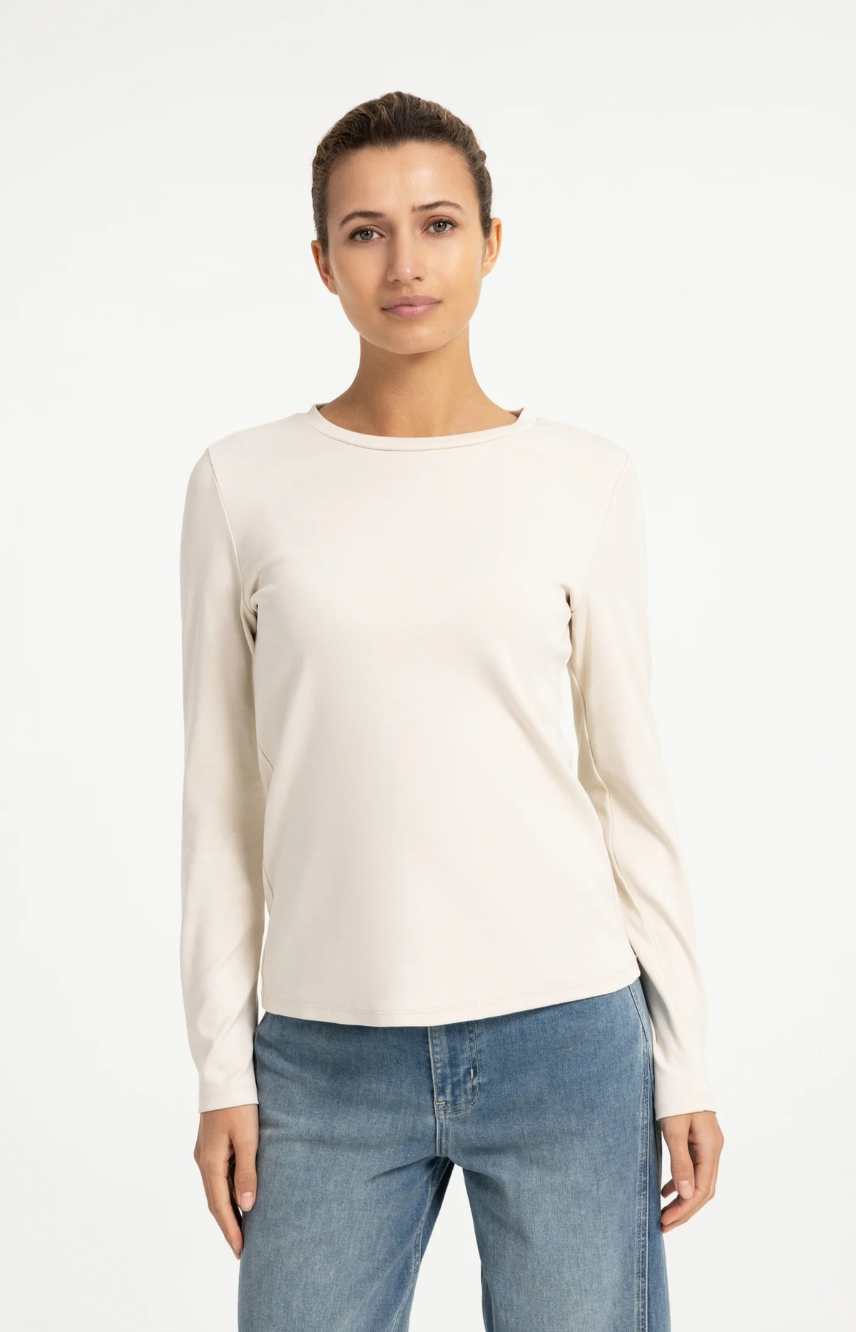 YAYA | T-shirt Round Neck Birch Sand