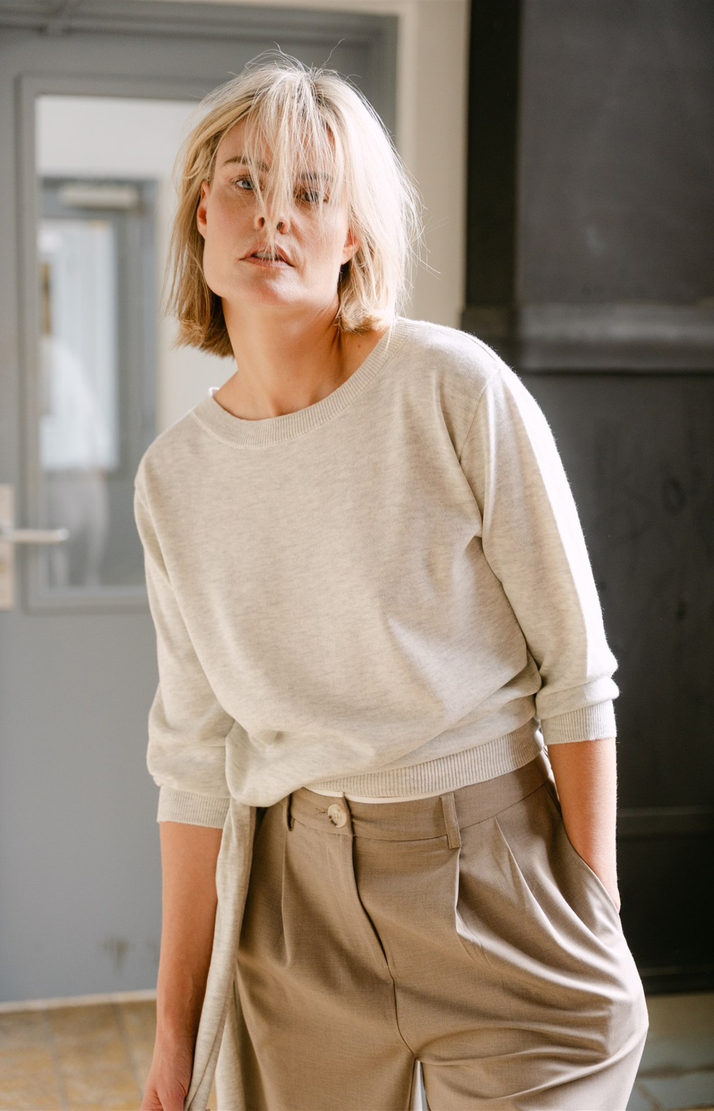 Aimee The Label | BennyS6 Knitted Sweater Grey