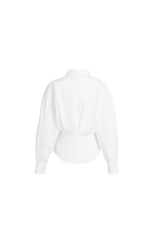 YAYA | Blouse With Waist Accent And Pleat Detail Pure White