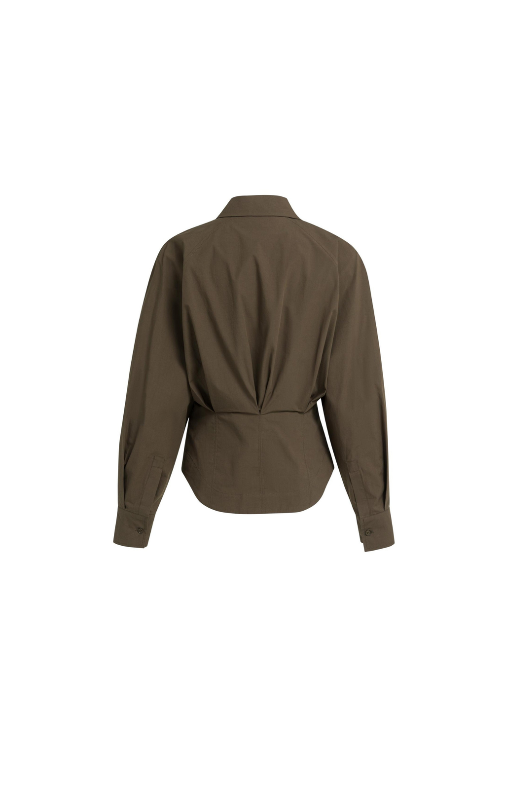 YAYA | Blouse With Waist Accent And Pleat Detail Slate Black Brown