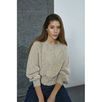 Minus | Kenna Knit Cardigan Warm Sand Melange