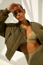 The Lola Club | Leah Bomber Olive