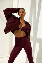 The Lola Club | Leah Bomber Cherry Red