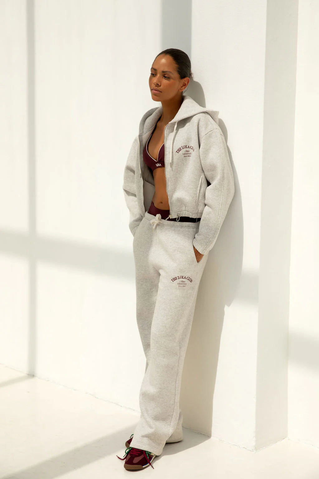 The Lola Club | Maya Cardigan Grey Melange