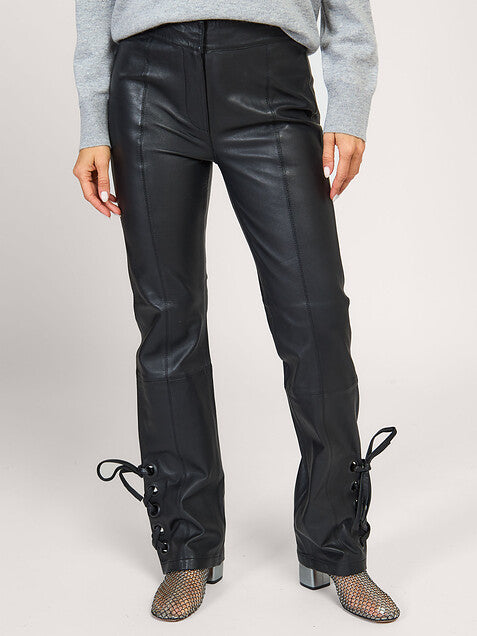 Sofie Schnoor | Leather pant Brooklyn - black - S244106