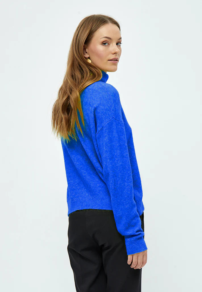 Minus | lilliane roll neck knit| snorkel blue - ml5606