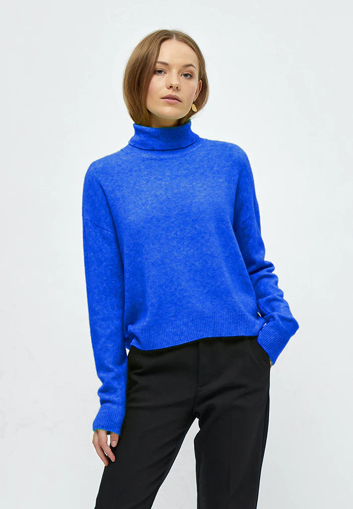 Minus | lilliane roll neck knit| snorkel blue - ml5606