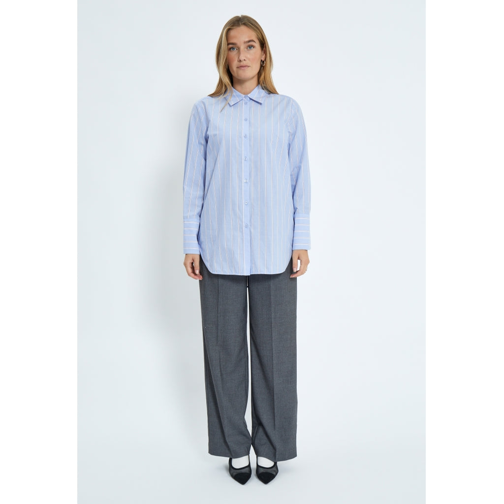 Minus | Liora oversize shirt - citadel blue - MI6477