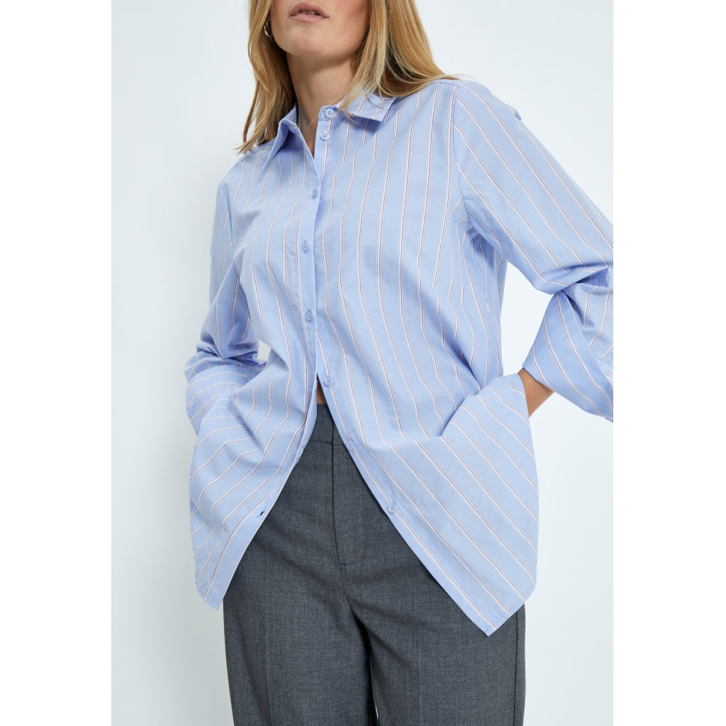 Minus | Liora oversize shirt - citadel blue - MI6477