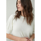 Minus | Liva knit tee - broken white - MI3939