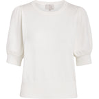 Minus | Liva knit tee - broken white - MI3939