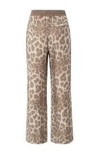 YAYA | Luchtige broek met leopard print - milk brown dessin - 01-301207-507