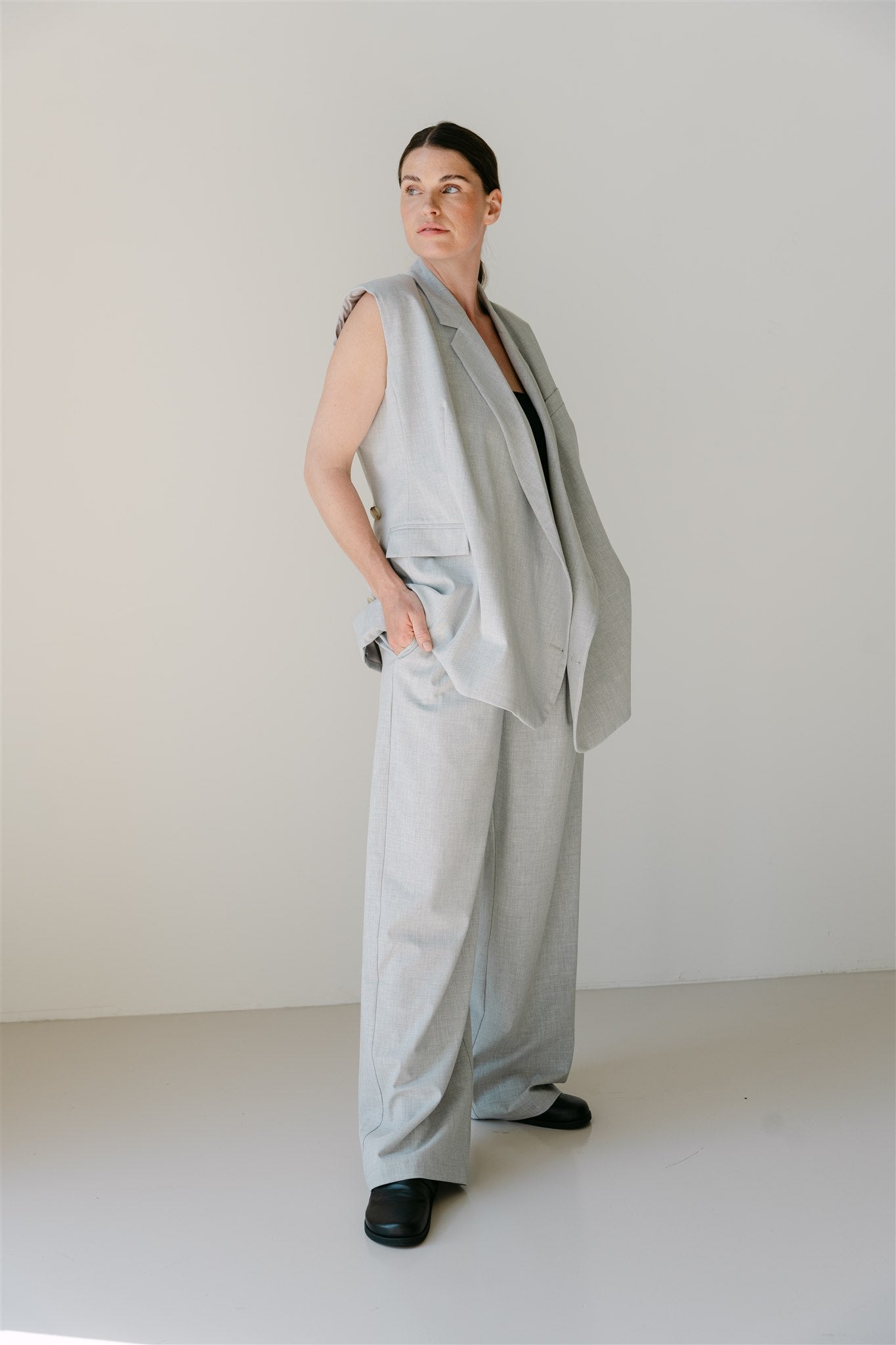 Aimee The Label | LuxS6 Trouser Light Grey