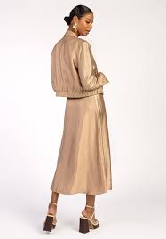 Aaiko | Maeven satin - warm beige