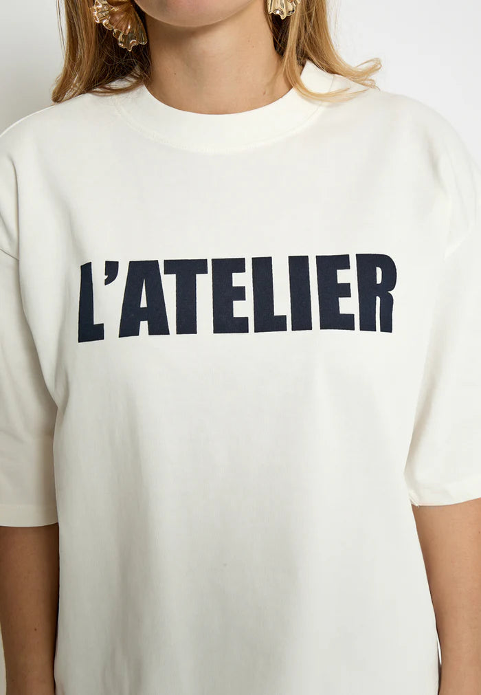 Minus | Stine T-Shirt Cloud Dan/Navy