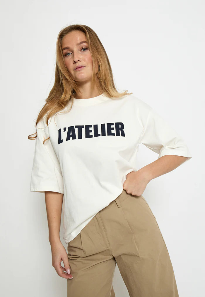 Minus | Stine T-Shirt Cloud Dan/Navy