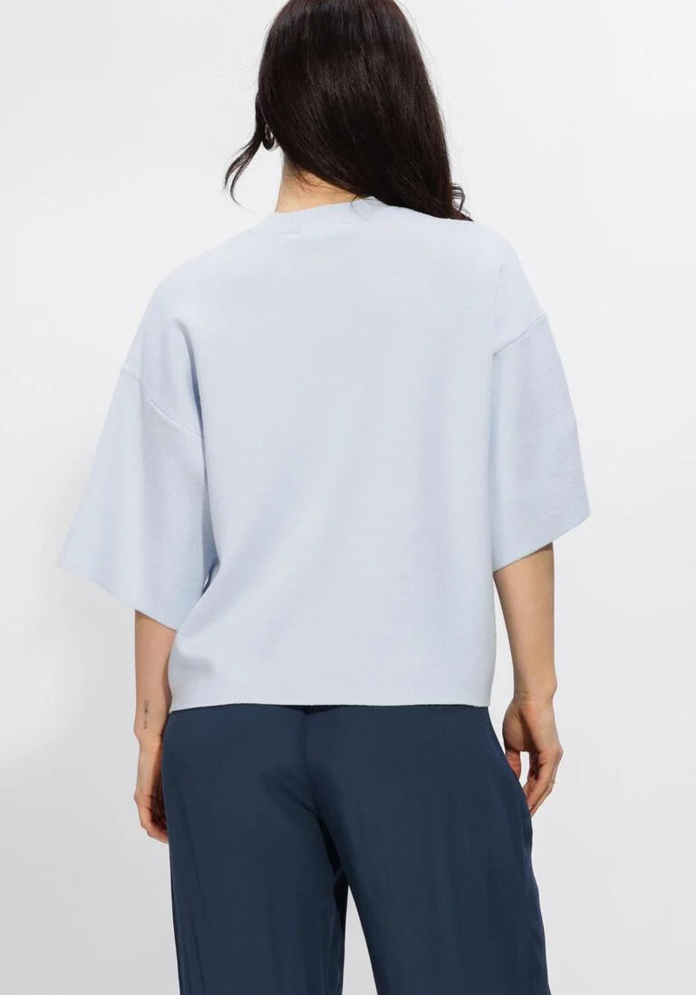 Minus | Lupi Knit T-shirt Skyway Blue