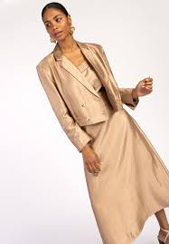 Aaiko | Maeven satin - warm beige