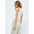 Minus | Maluna GOTS rib top -white - MI5326