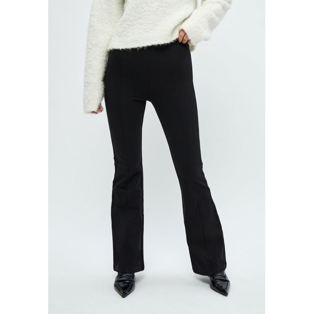 Minus | Marcia high waisted flared pant - black - MI5670