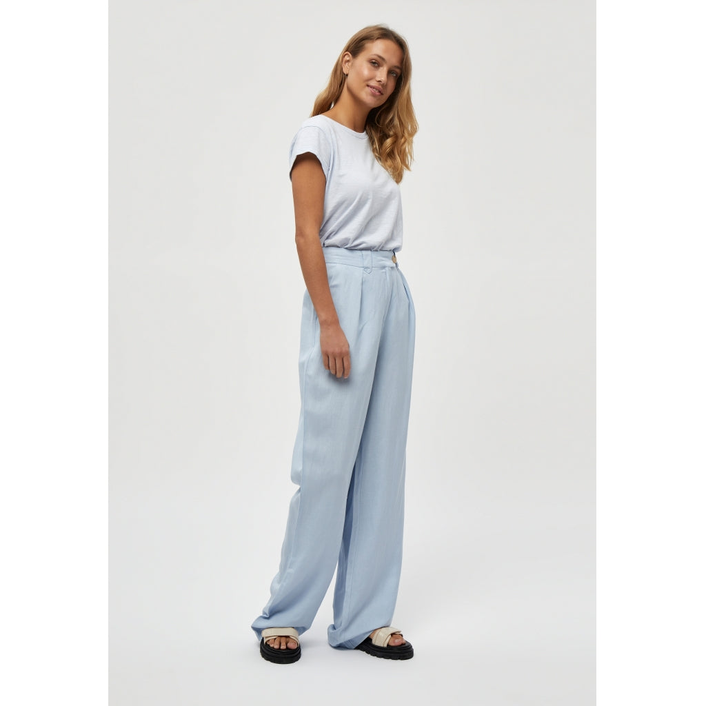 Minus | Marly linen pants - ibiza blue - MI4789
