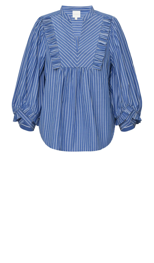 Gossia | Mee Go Sia Blouse Blauw Gestreept