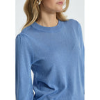 Minus | Mersin metallic knit t-shirt - Blue - MI5709