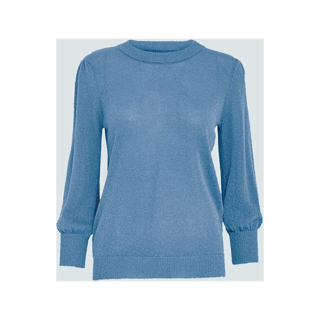 Minus | Mersin metallic knit t-shirt - Blue - MI5709
