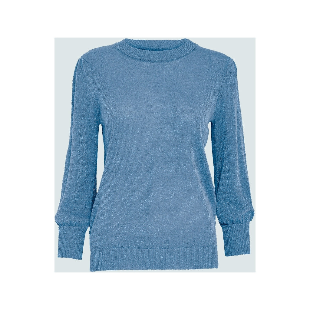 Minus | Mersin metallic knit t-shirt - Blue - MI5709