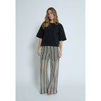 Minus | Nila Pant - black striped - MI6614